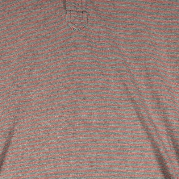 Tasc Polo Mens Size XXL Red Grey Stripe Golf Polo Bamboo - Picture 2 of 6